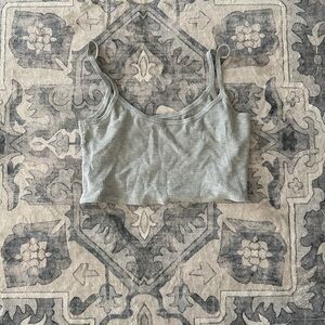 Grey crop top